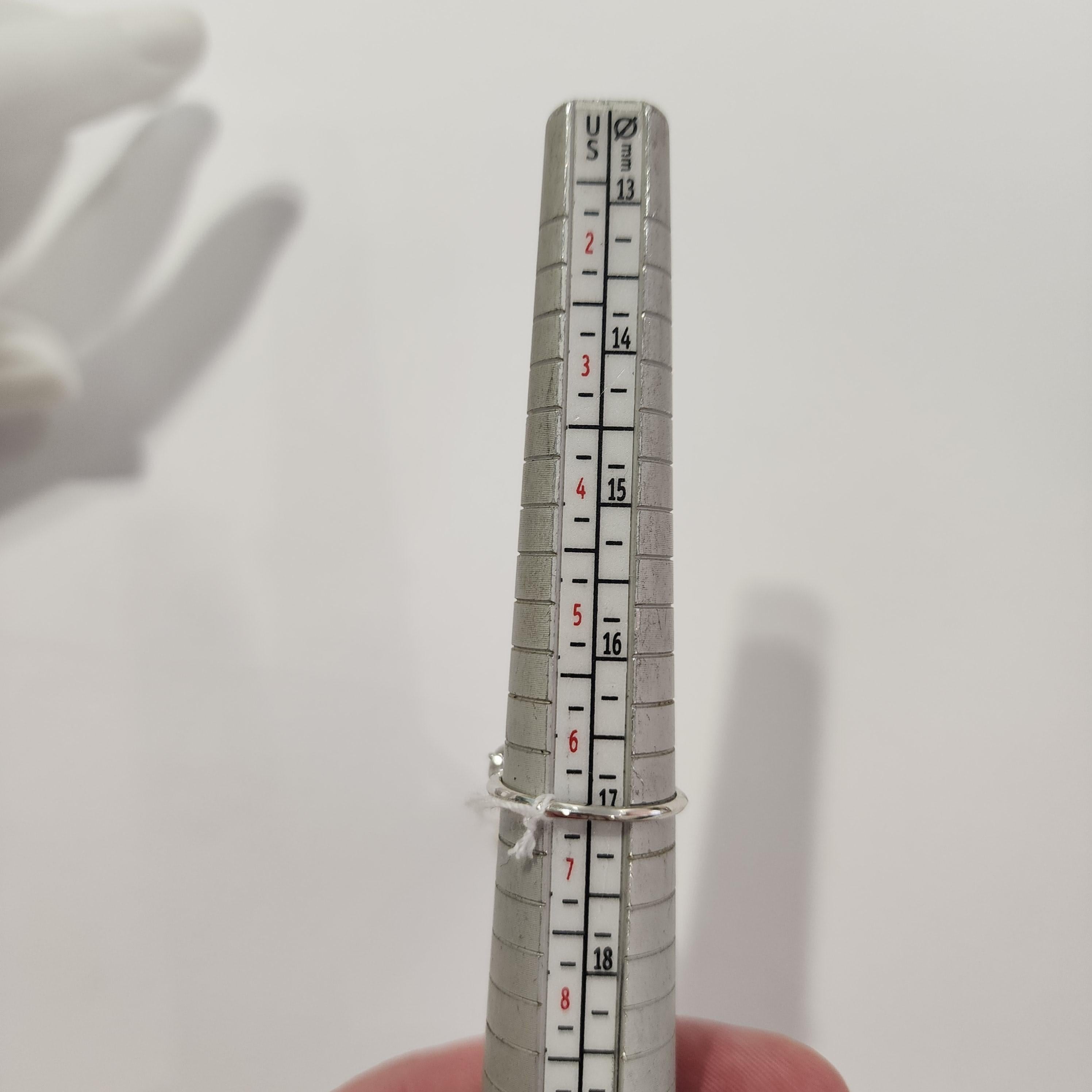 Élégante bague solitaire en or blanc 14 carats avec diamant naturel de 0,80 carat en vente 6