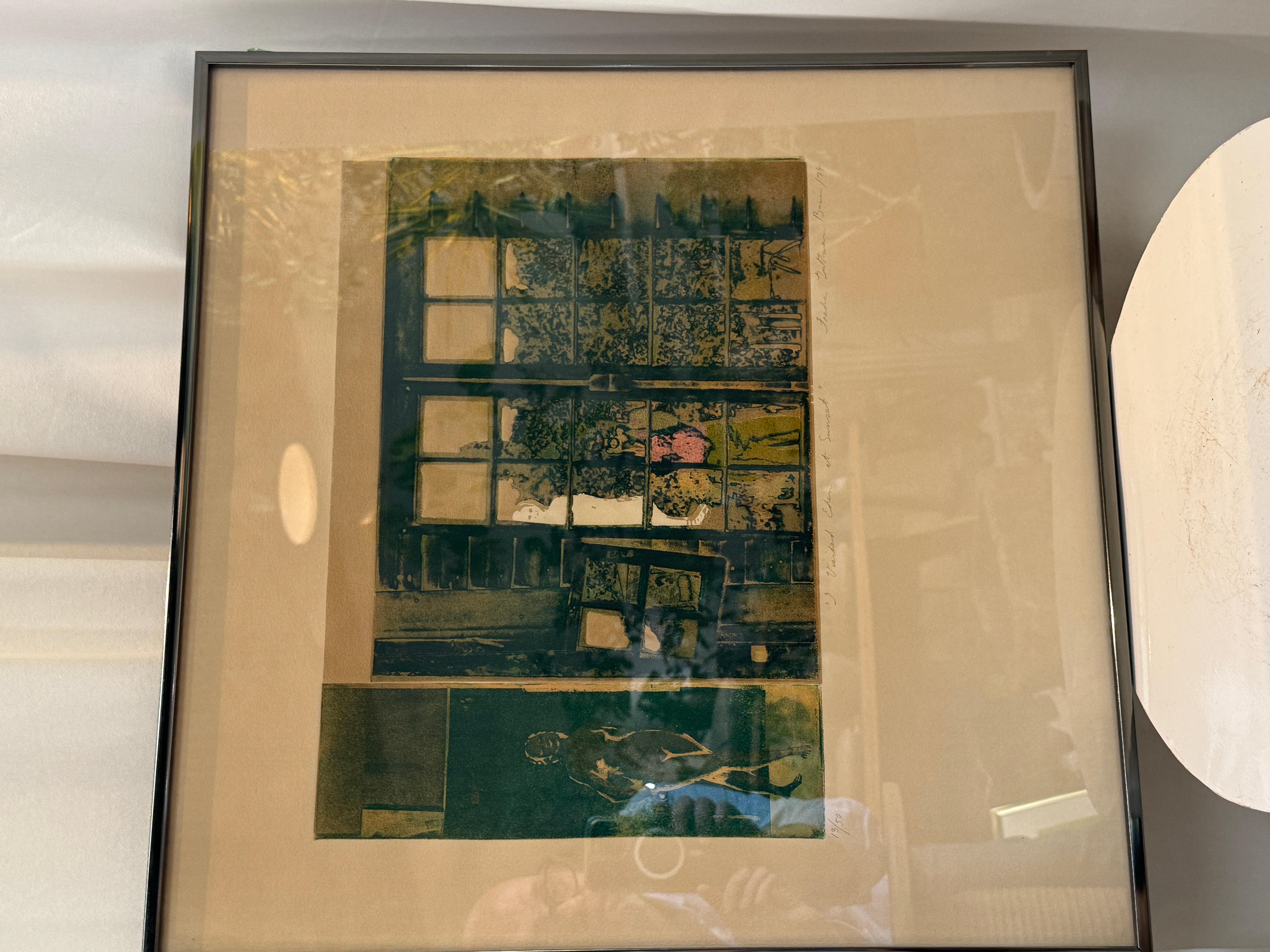 Diese eindrucksvolle polychrome Lithografie 