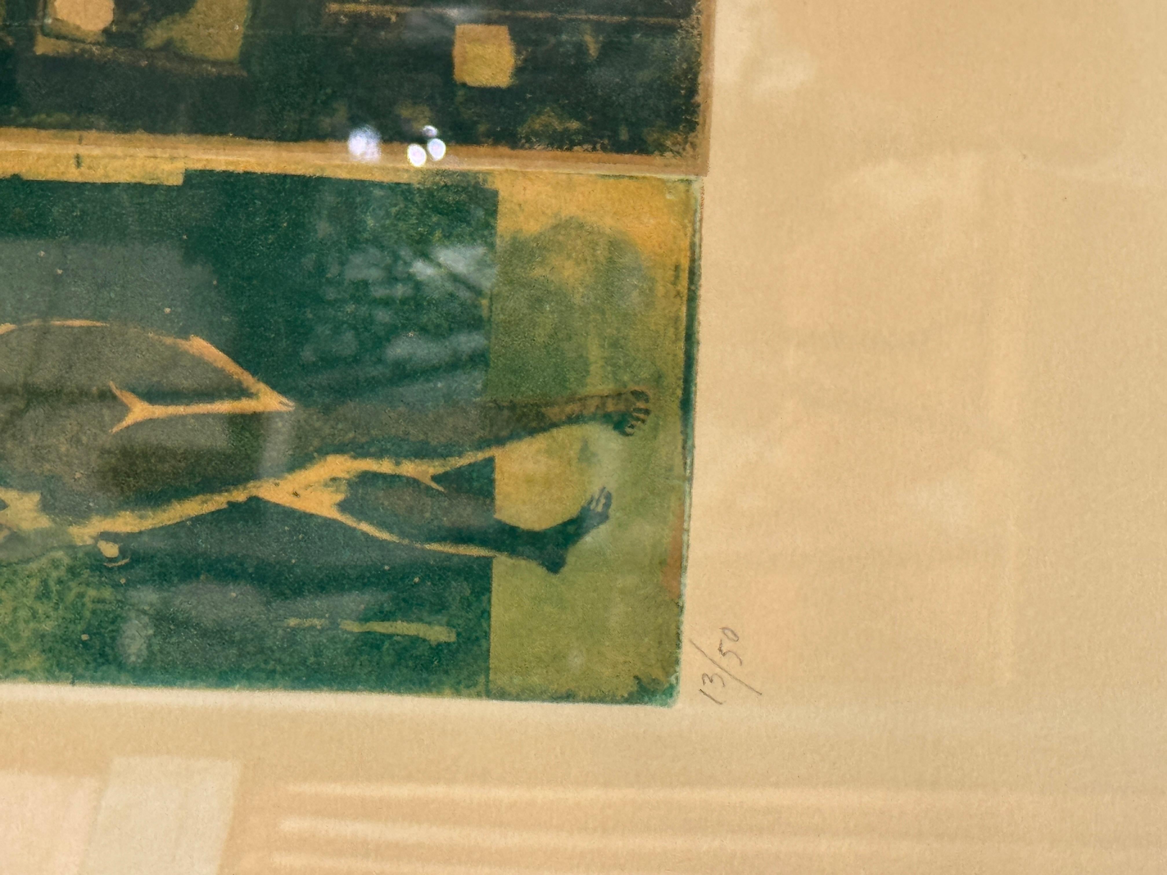 „I Visited Eden at Sunset“ – signierte Lithographie von Freda Guttman Bain (1974) im Angebot 2