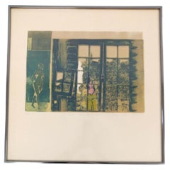 "I Visited Eden at Sunset" - Signed Lithograph by Freda Guttman Bain (1974)
