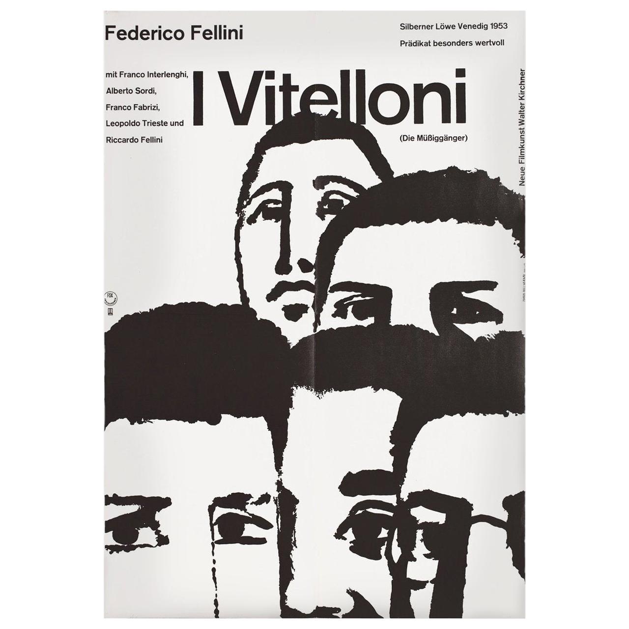 "I Vitelloni" 1962 German A2 Film Poster