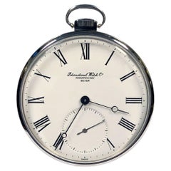I.W.C. Schaffhausen : montre de poche mécanique vintage en acier de la marque Beyer