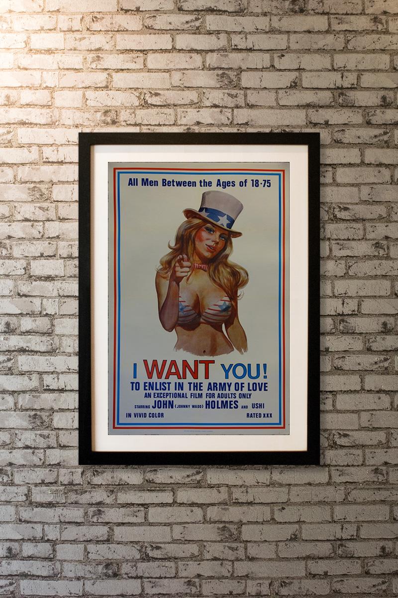 Poster originale del film X-Rated degli Stati Uniti, con Uschi Digard nella classica posa dello 