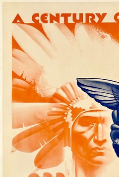 I WILL COME CENTURY OF PROGRESS Original Vintage World's Fair Poster LARGE