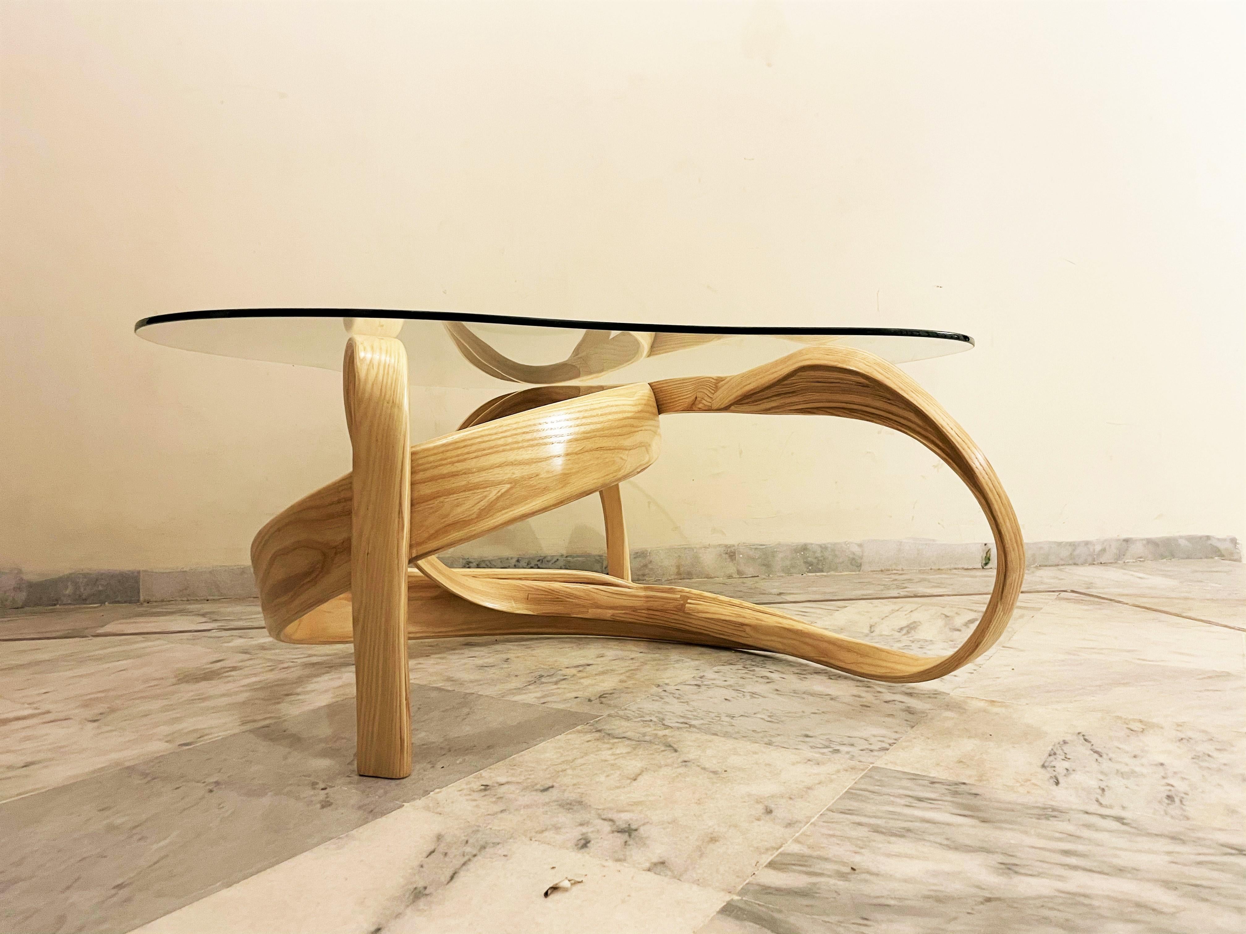 Glass I0I Centre Table by Raka Studio For Sale