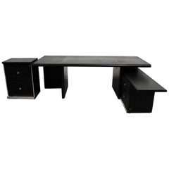 Used i4 Mariani for The Pace Collection Large Executive Desk with File Cabinets