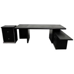i4 Mariani for The Pace Collection Large Executive Desk with File Cabinets