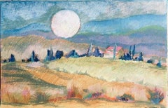 "Landscape" , oil pastel, paper.2021.