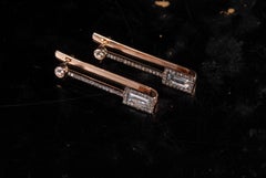 Ia Jewels 14 Carat Gold Aquamarine Diamond Earrings