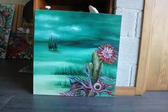 Georgian Contemporary Art by Ia Liparteliani - Cactus Flower