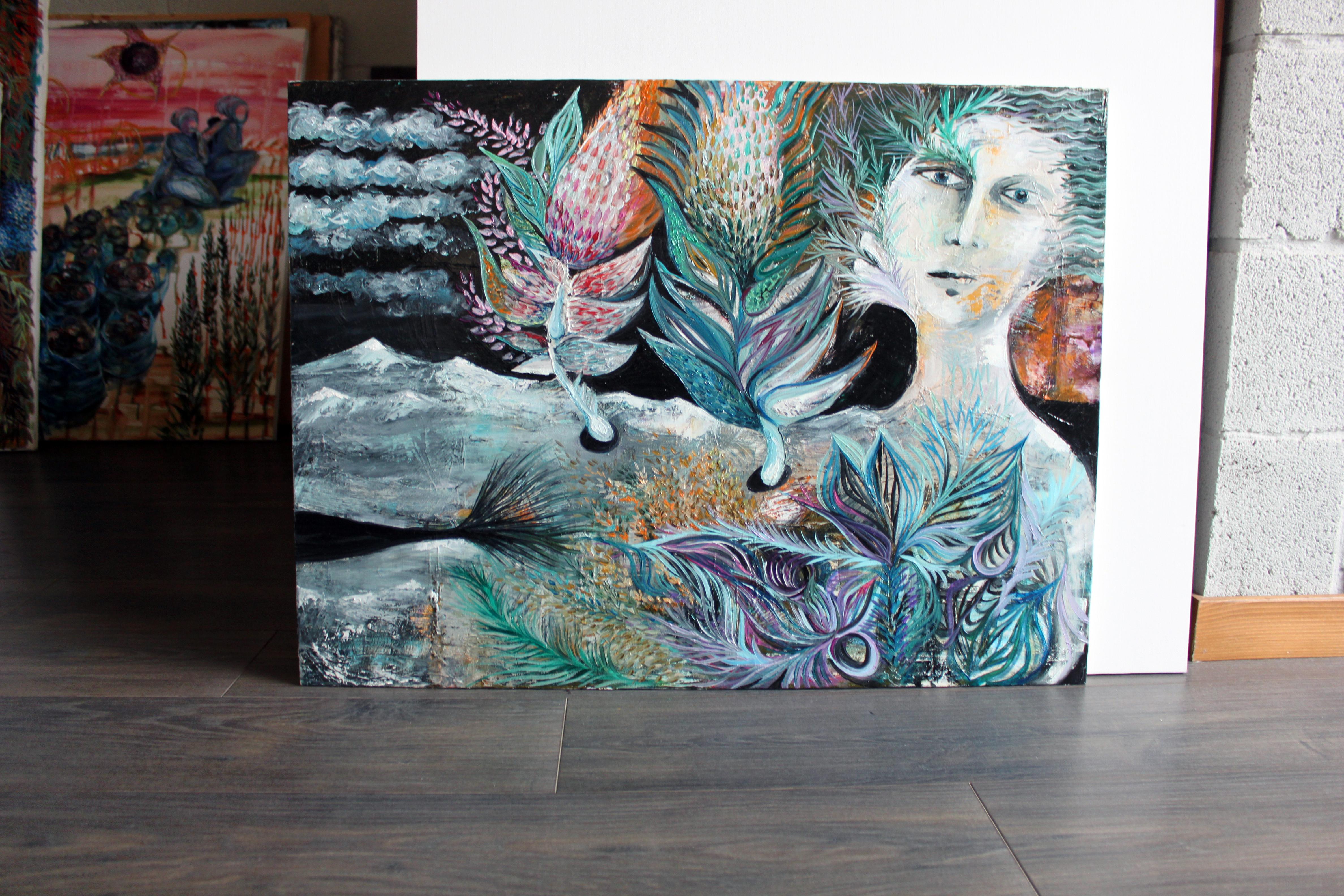 Arte contemporanea georgiana di Ia Liparteliani - Gaia in vendita 1