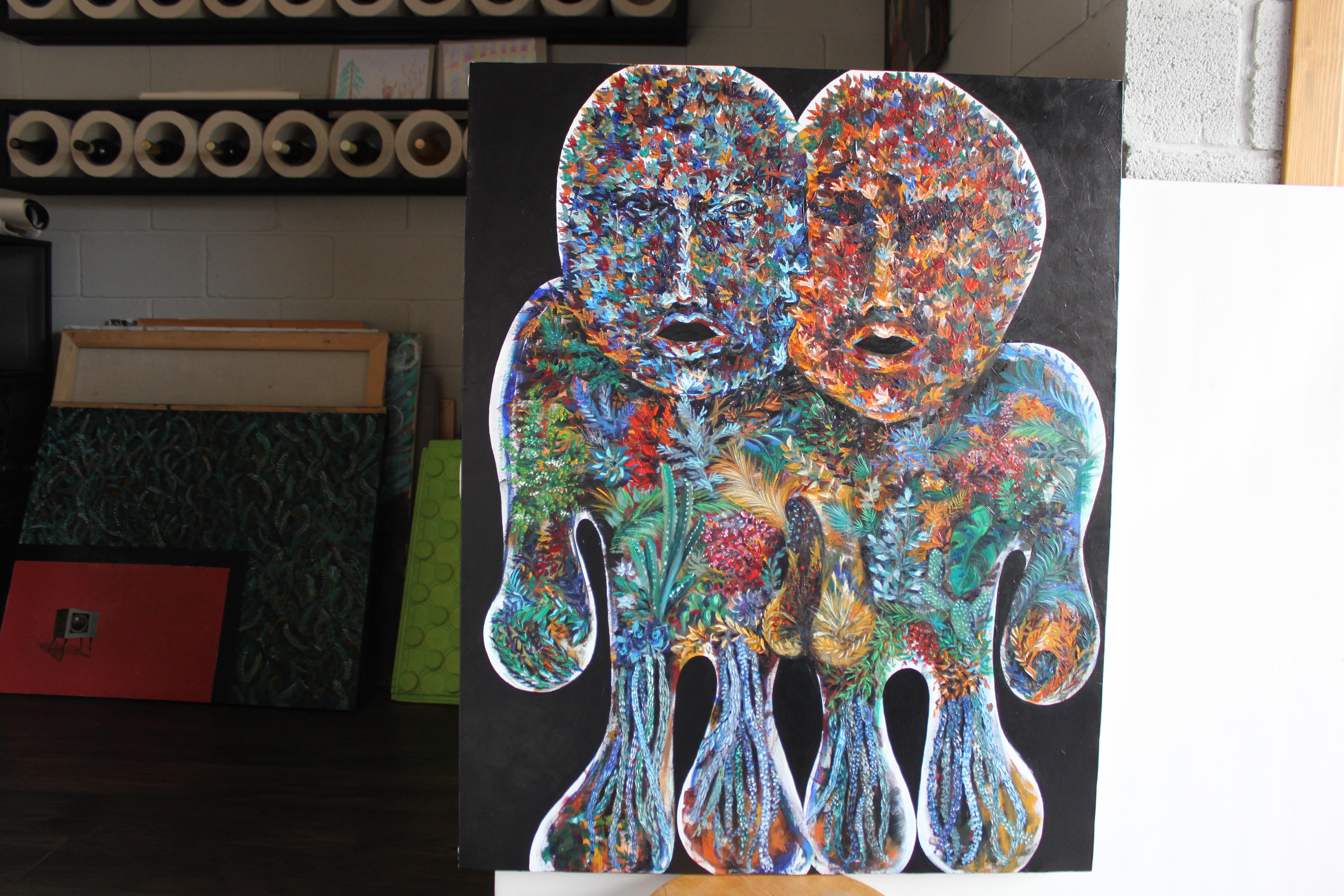 Arte contemporanea georgiana di Ia Liparteliani - Siamo Uno in vendita 1