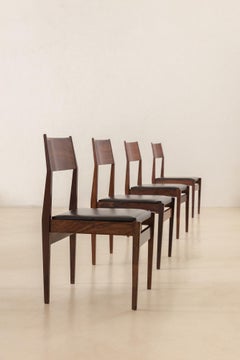 Iadê Rosewood Dining Chairs, Italo Bianchi, 1950s
