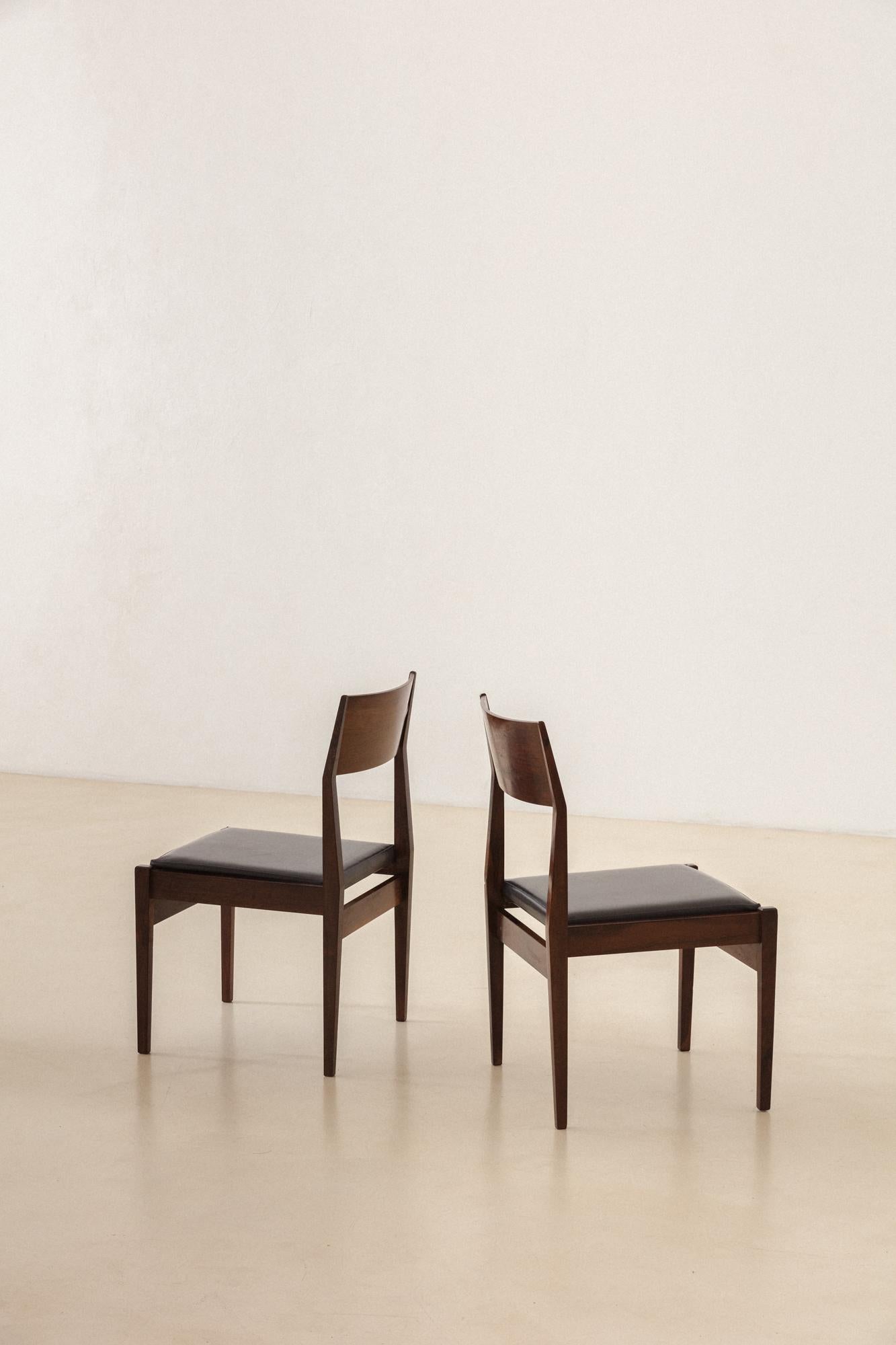 Brazilian Iadê Rosewood Dining Chairs, Italo Bianchi, 1950s For Sale