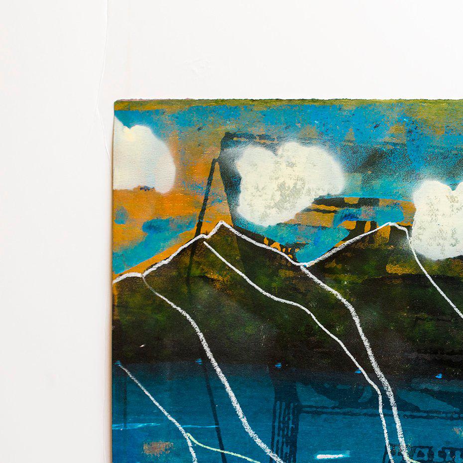 Iain Baxter& „Alpine Ski-Landschaft“, Konzeptionelles Monoprint-Gemälde  im Angebot 2