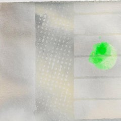 Iain Baxter& "Paisaje contenedor" Pintura monoprint conceptual