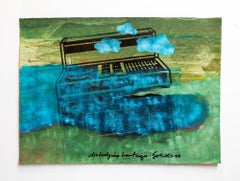 Iain Baxter& "Dislodging Landscape" Conceptual Monoprint Painting 
