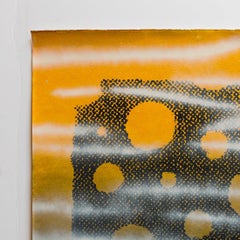 Iain Baxter& "Jumping Landscape" Conceptual Monoprint Painting