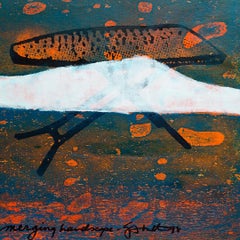 Iain Baxter& "Paesaggio in fusione" Pittura concettuale monostampa