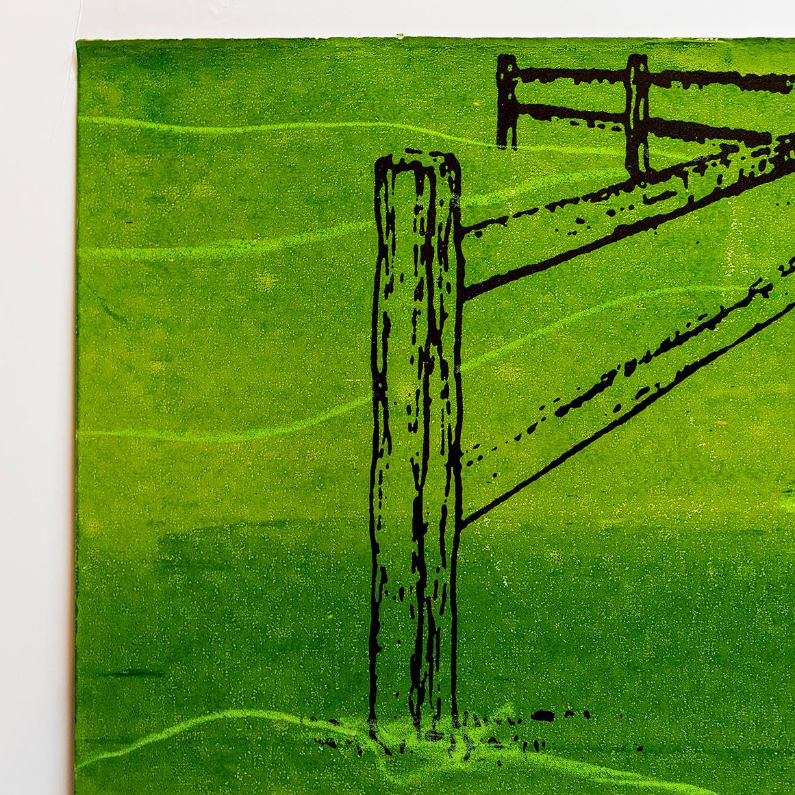 Iain Baxter& „Reaching Landscape“ Konzeptionelles Monoprint-Gemälde  im Angebot 2