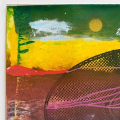 Iain Baxter& "Recuperar el paisaje" Pintura monoprint conceptual