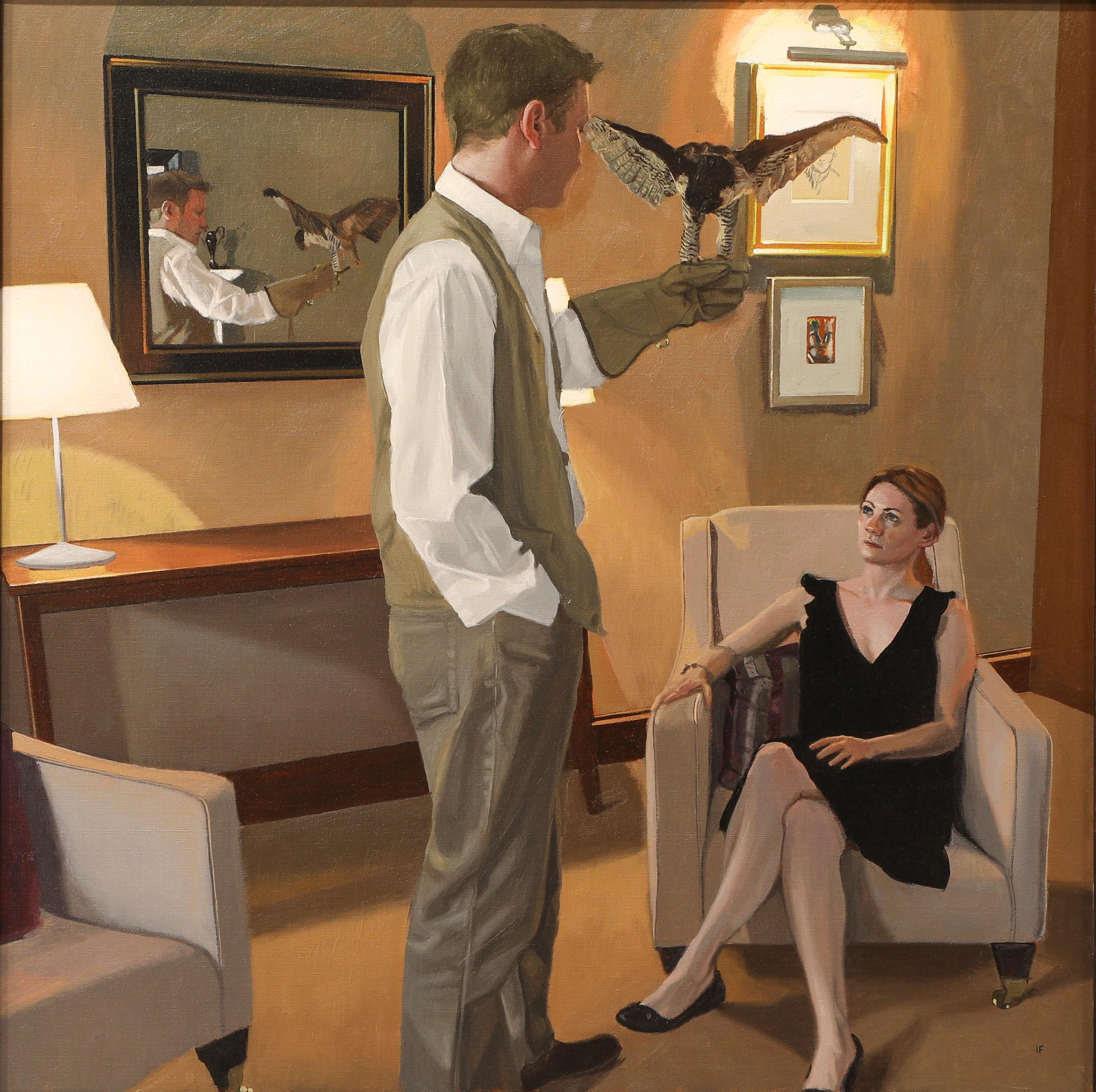 Figurative Painting di Iain FAULKNER - Falcon 2