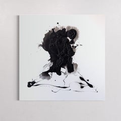 ARTWORK. Black Abstract Painting by Spanish Artist Iñaki Moreno 2022