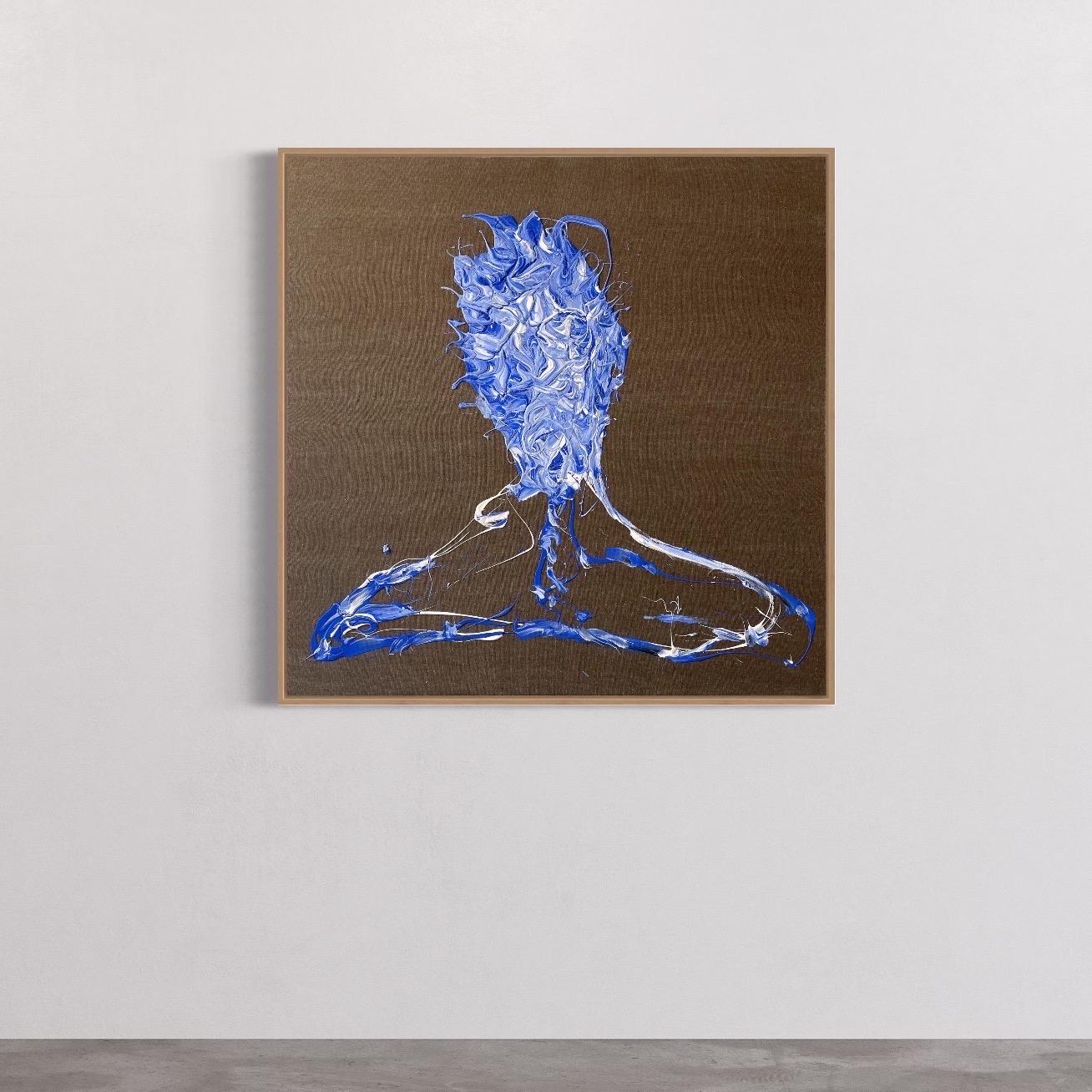 ABSTRACT Pittura Blu Turchese Texture Artista Spagnolo Iñaki Moreno 2023 7