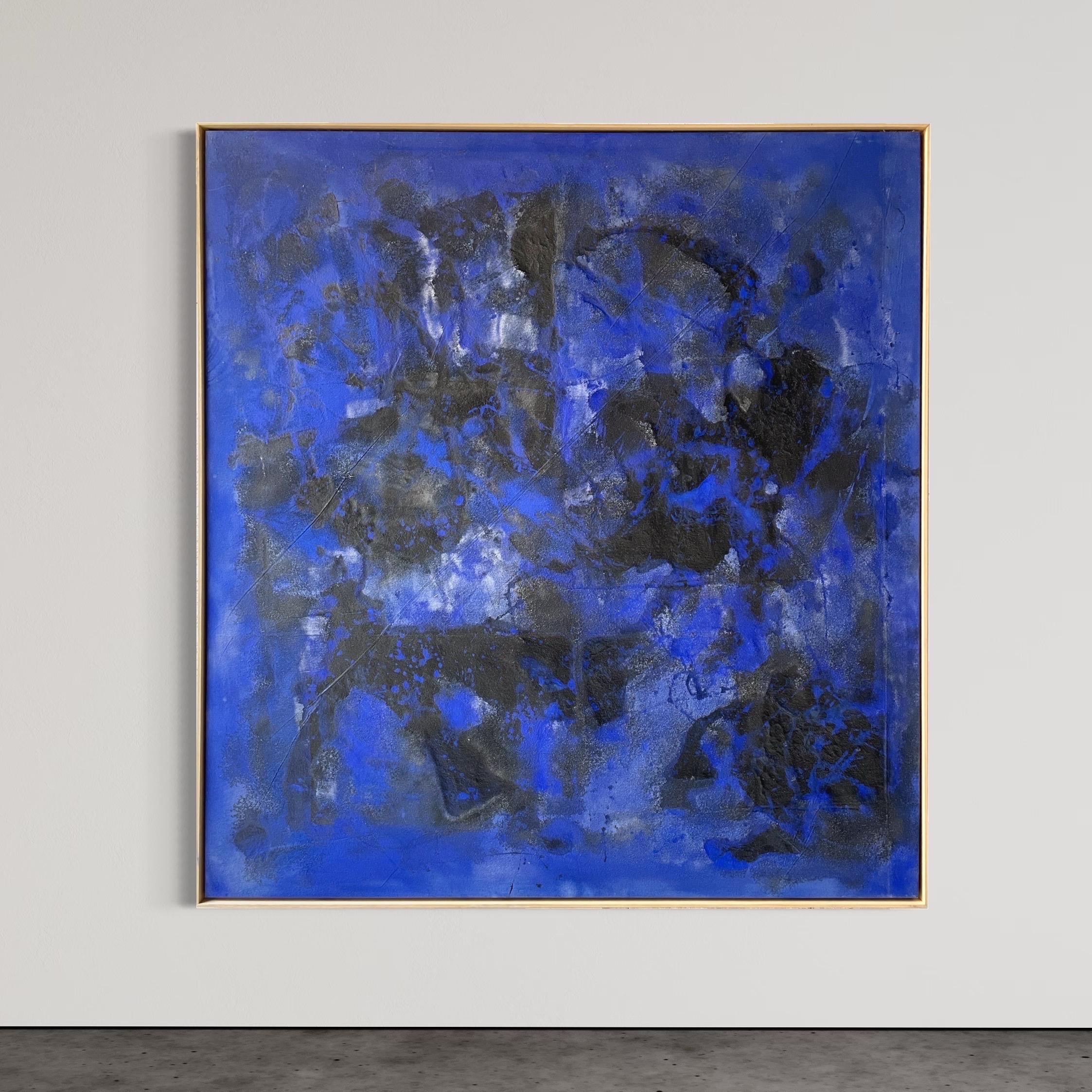 ABSTRACT Painting Texture Blue Contemporary Spanish Artist Iñaki Moreno 2022 5