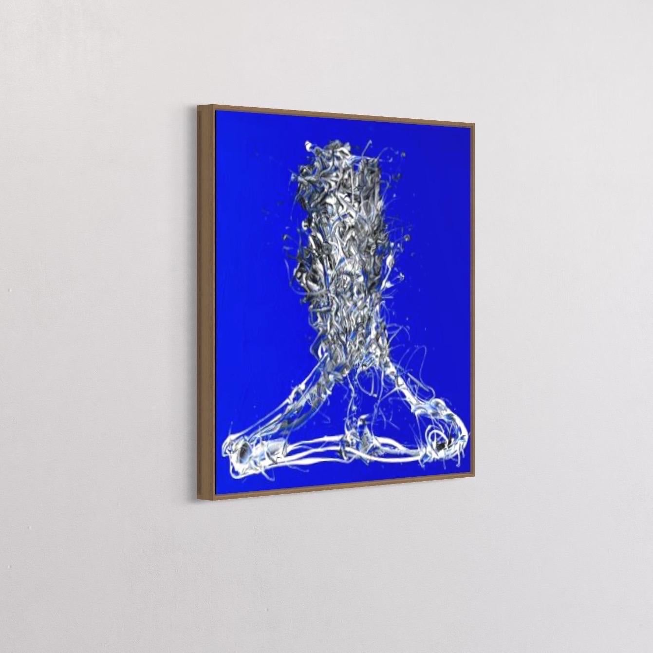 ABSTRACT Blue Color Contemporary Spanish Artist Iñaki Moreno 2023 2