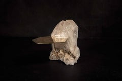 Ialino One Of A Kind Sculptural Coffee Table in Crystal & Quartz by Alex Turco