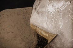 Ialino Quartz & Metal Coffee Table, Made in Italy