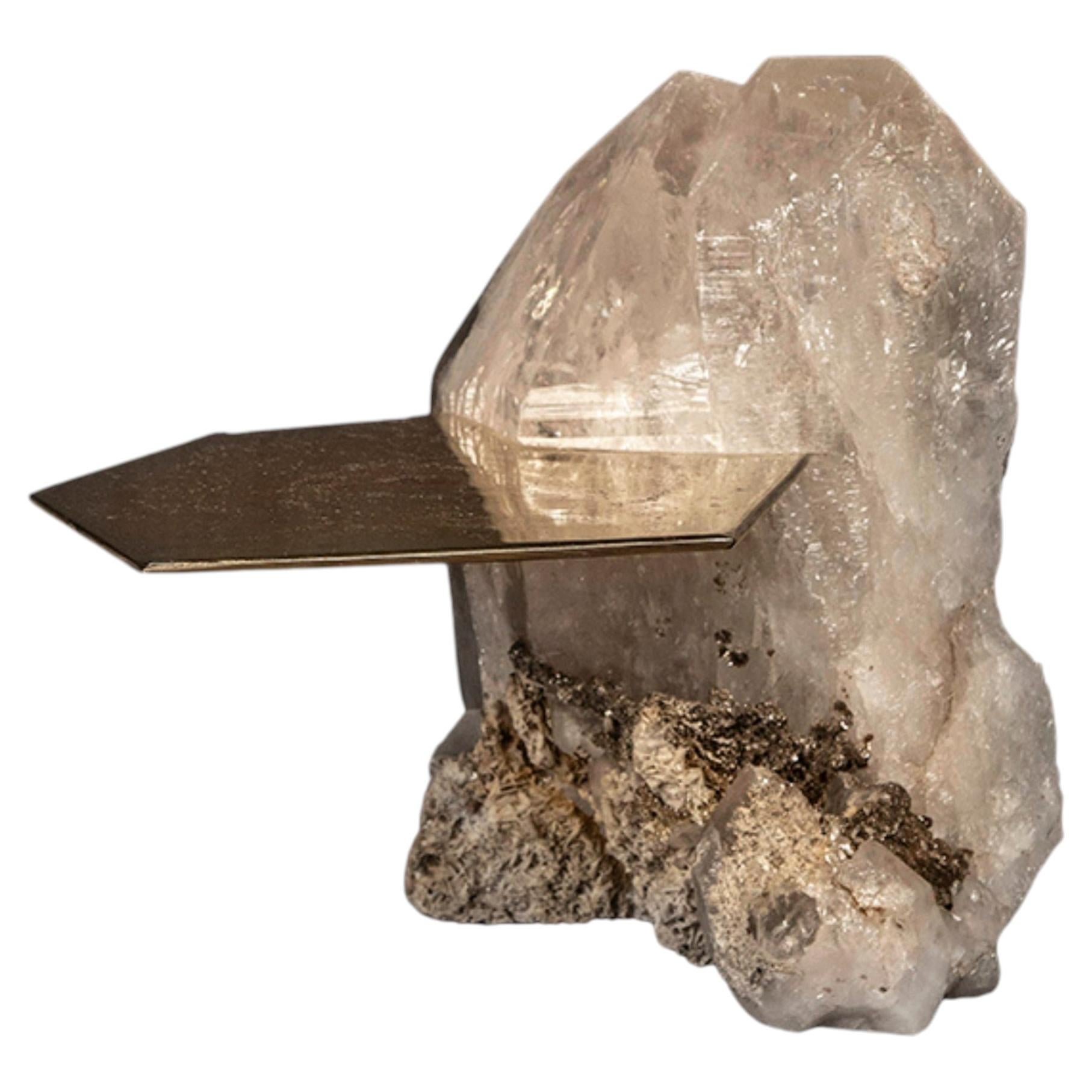 Ialino Quartz & Metal Coffee Table, Made in Italy, Limited Edition