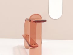 Contemporary Plump Resin Console in Rosé, Translucent Resin, by Ian Cochran