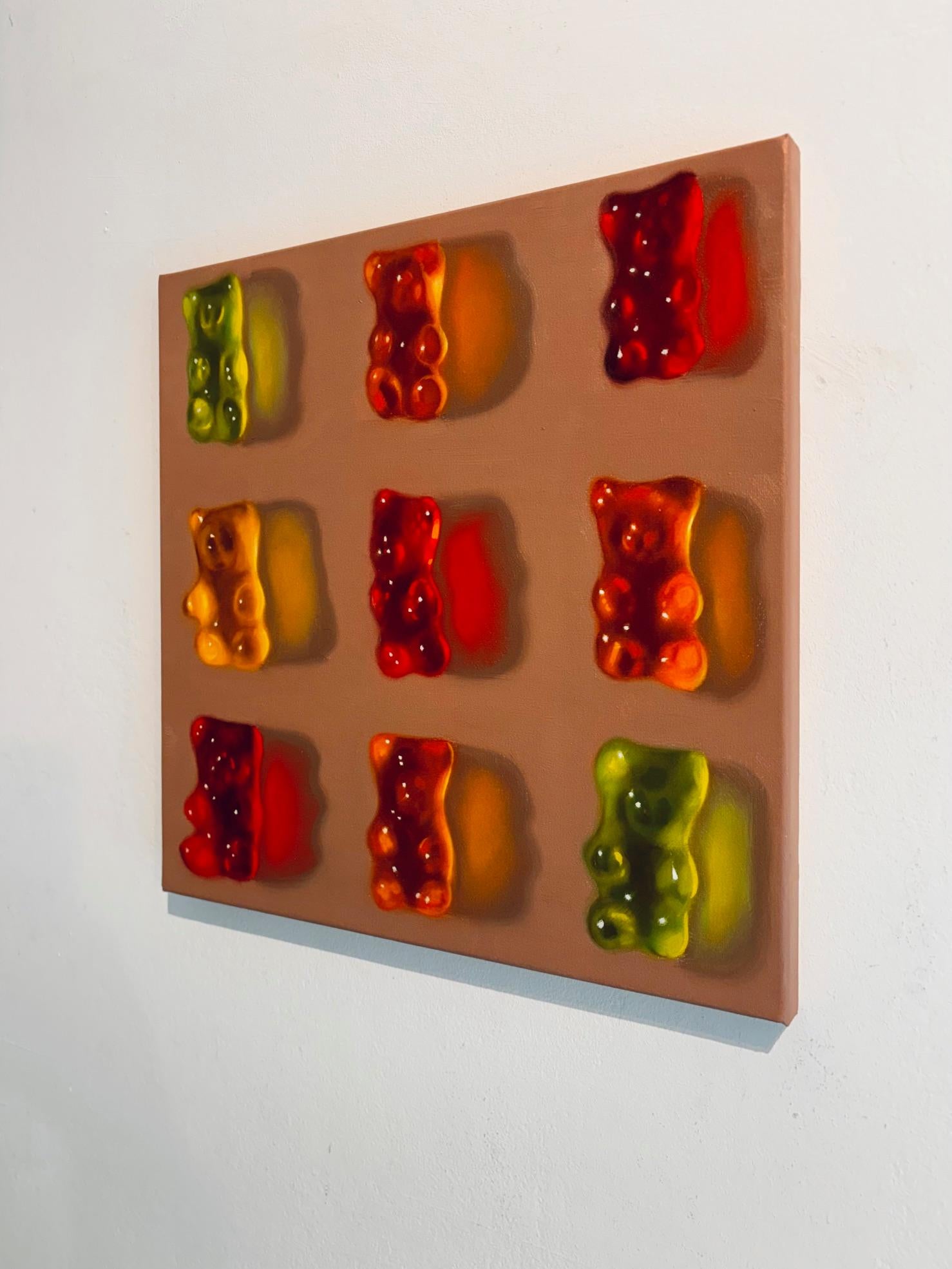 Bears + Bears II -original still life realism oil painting- Pop Art artwork - Abstract Impressionist Painting by Ian Bertolucci