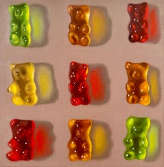 Bears + Bears II - Nature morte originale, peinture à l'huile réaliste - Œuvre d'art Pop Art