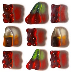 Osos + Cerezas + Cola - bodegón realismo pintura al óleo - obra de arte Pop Art