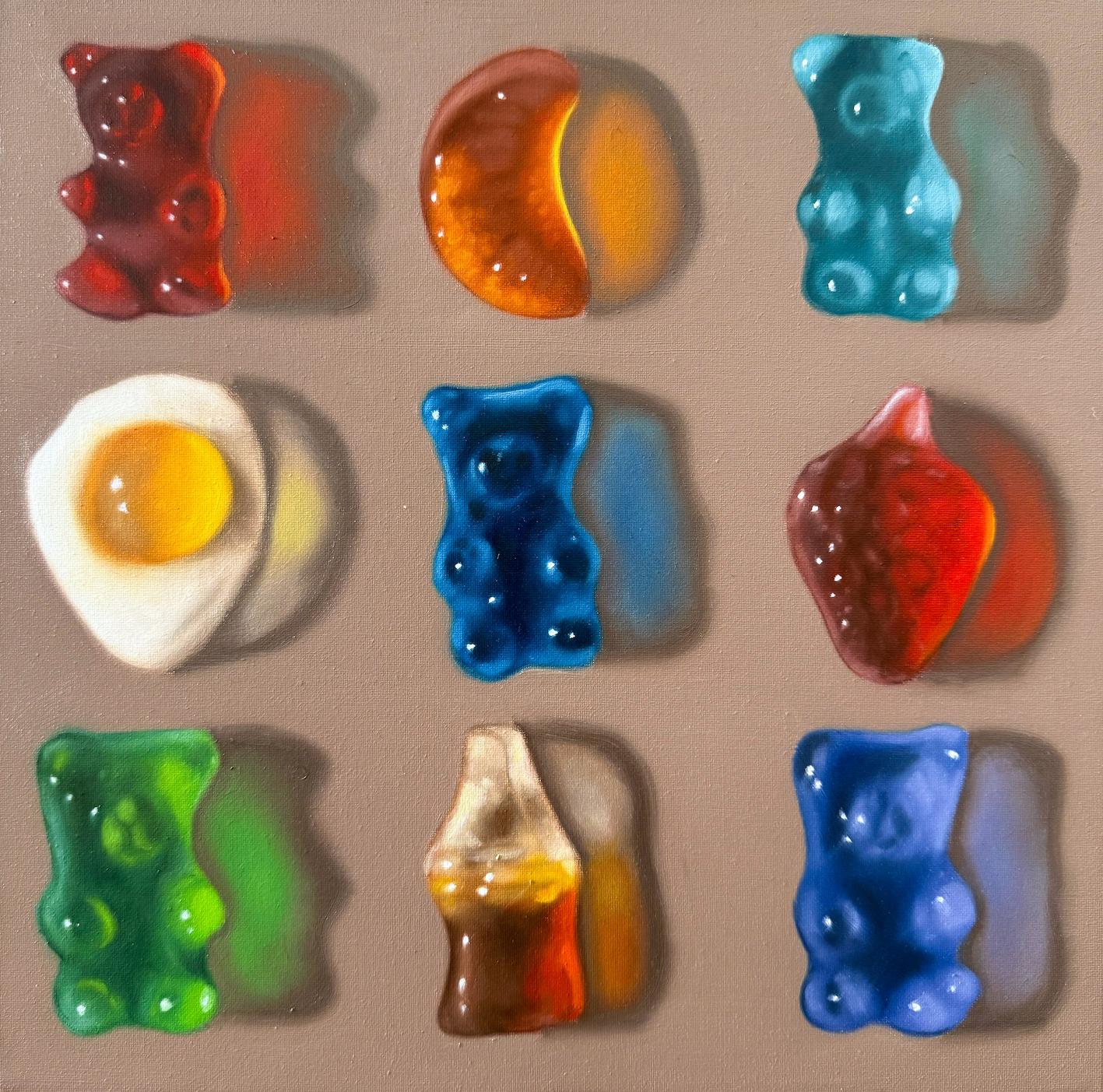 Dieses außergewöhnliche Kunstwerk ist derzeit in der Signet Contemporary Art Gallery und online ausgestellt und zu verkaufen.

Candy Mix ist ein Werk in Öl auf Leinwand, das die Nostalgie der Kindheit in bildende Kunst verwandelt. Bertolucci malt