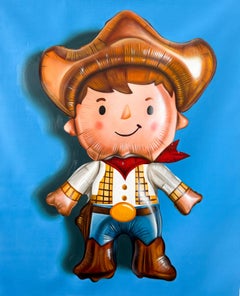 Cowboy  - original still life hyperrealism oil painting - contemporary pop art
