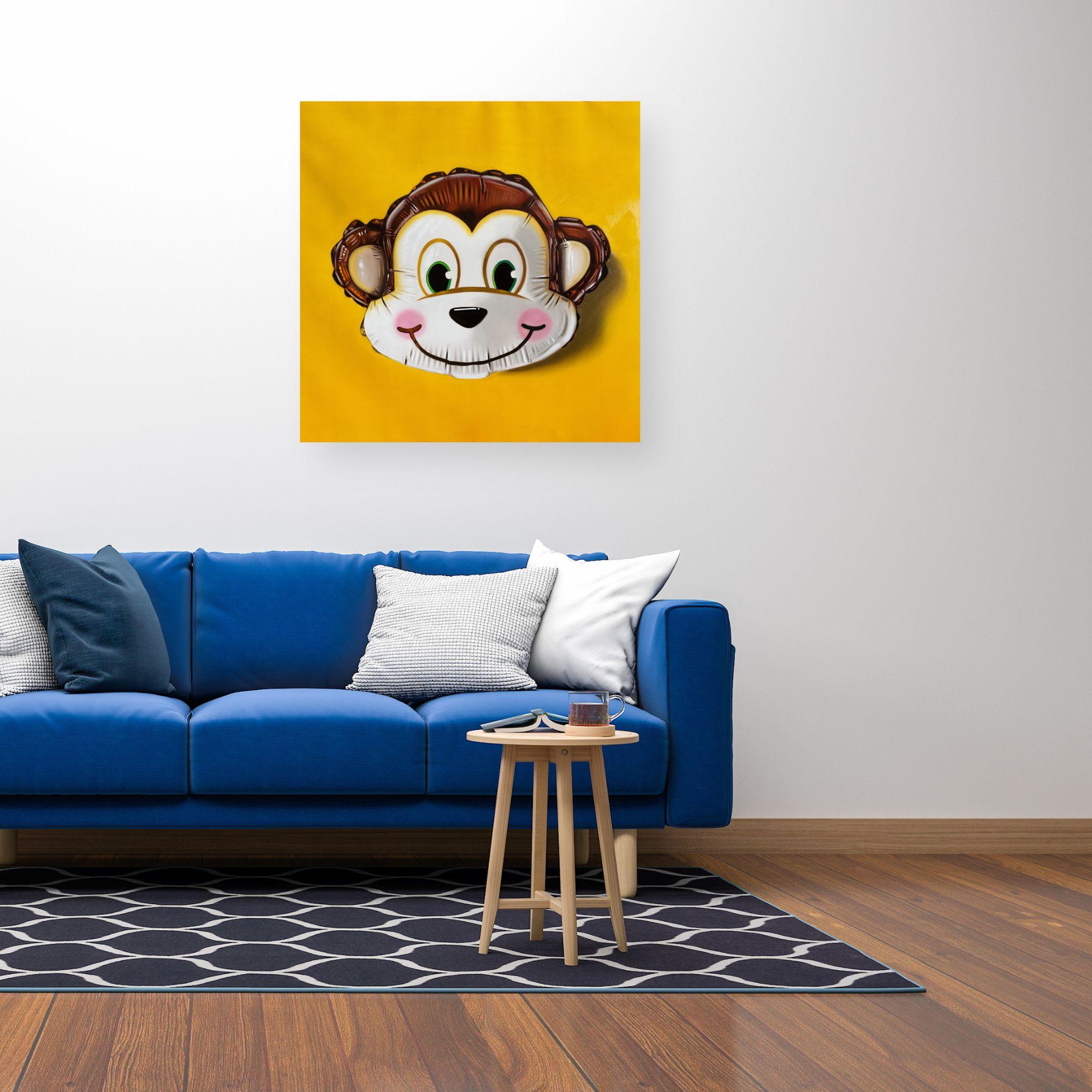 Monkey- Original hyper realism wildlife-still life paintings- Contemporary Art For Sale 4