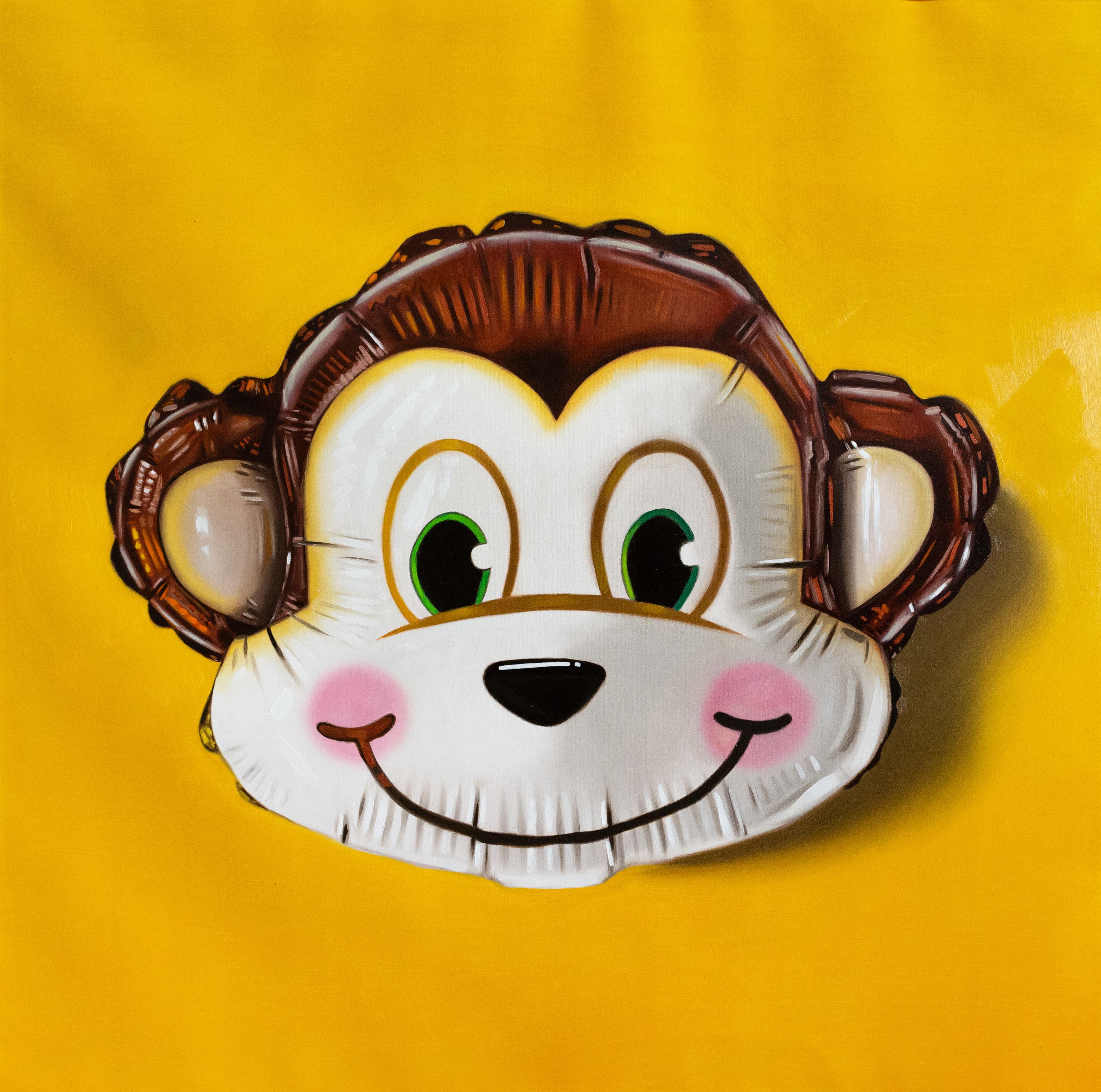 Monkey- Peintures originales hyper réalistes de la vie sauvage - Art Contemporary