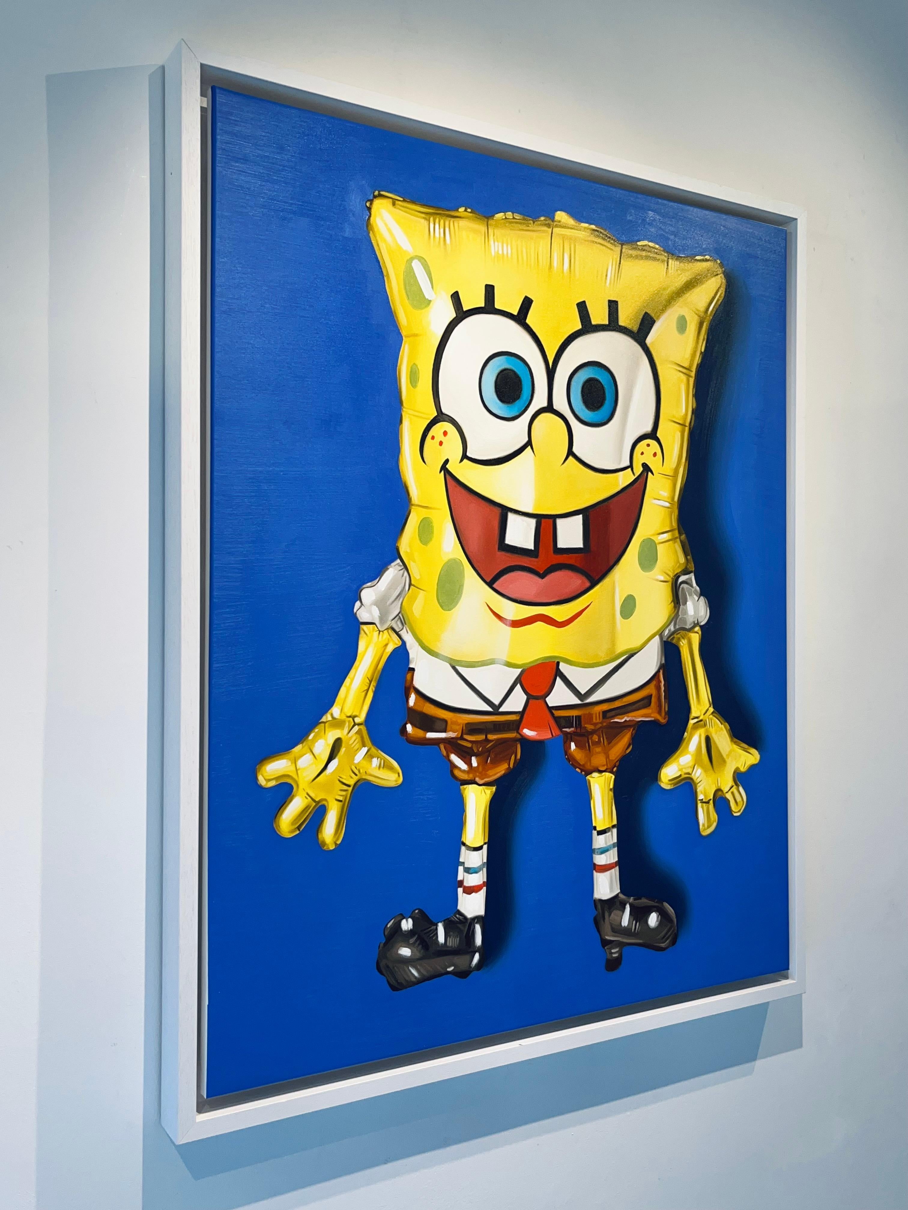 Spongebob- Original Hyperrealismus Stillleben Ölgemälde- Contemporary Artwork (Abstrakter Impressionismus), Painting, von Ian Bertolucci