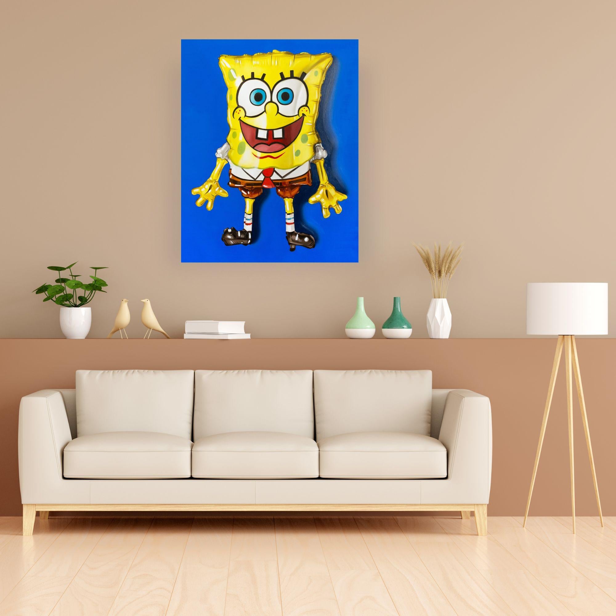 Spongebob- Original Still life hyper realism oil paintings- Contemporary Artwork For Sale 4