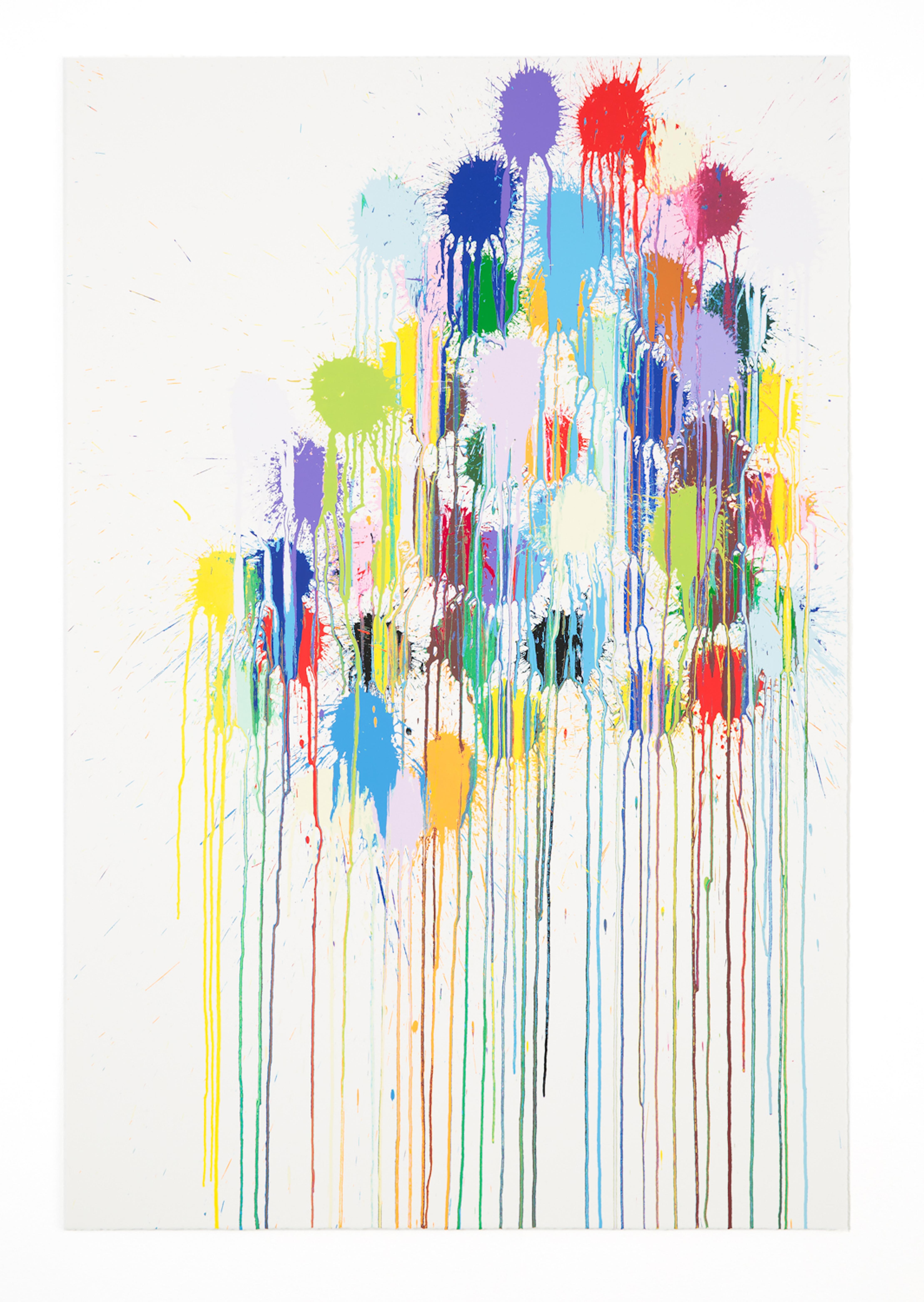 Colour Splat Cluster - Print by Ian Davenport