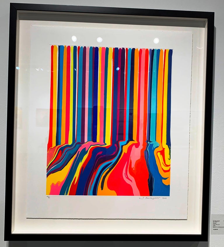 Lift , 2021, Pink, Orange, Purple, Blue Yellow, Abstract Etching - Print by Ian Davenport