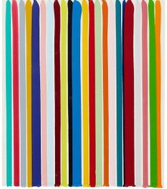 Untitled -- Acrylic Paints, Poured Lines, Colourful Art by Ian Davenport