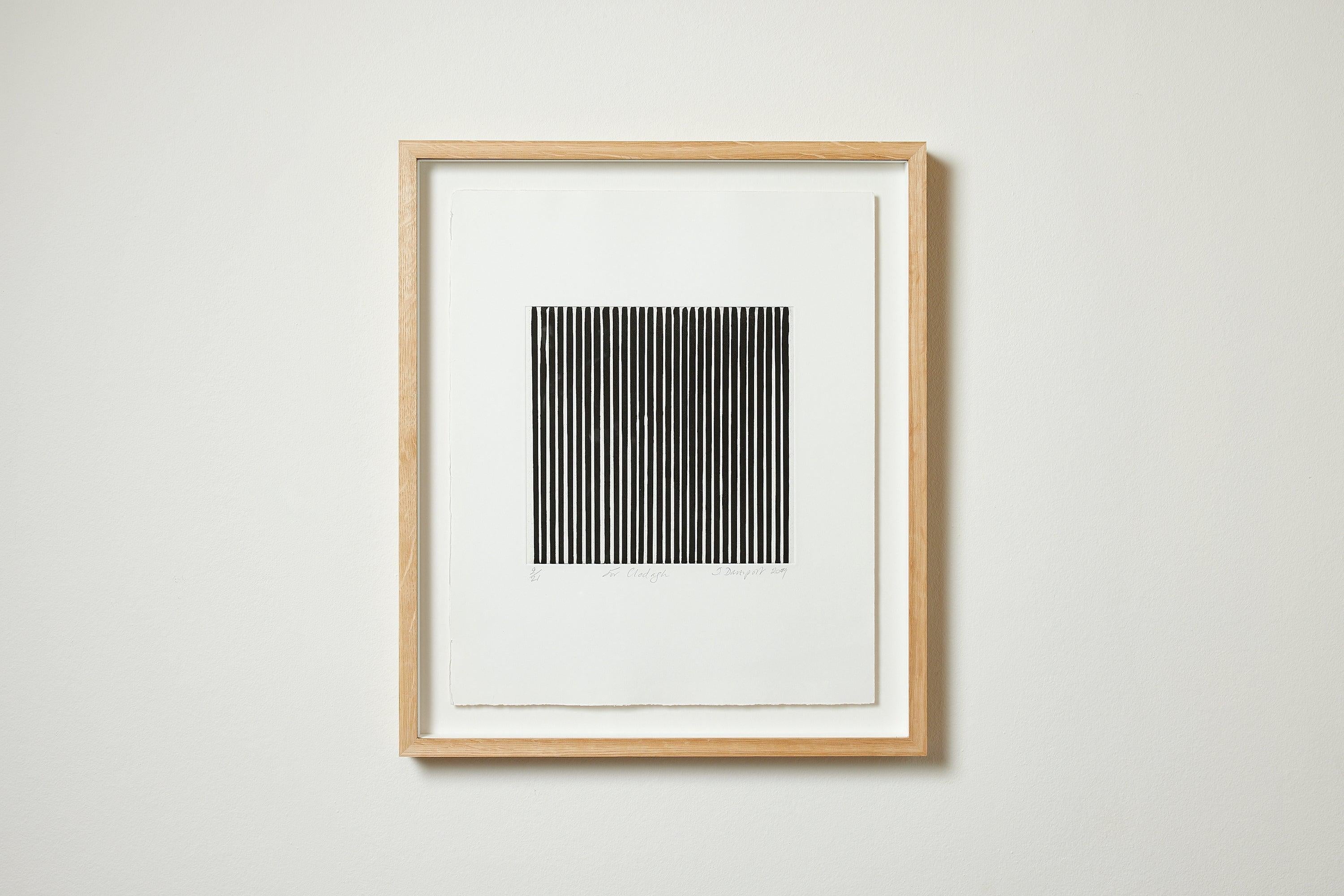 Untitled, 2009
Ian Davenport

Etching with aquatint, on wove
Signed, dated, numbered and inscribed ‘For Clodagh' 
From the edition of 21
Printed by Thumbprint Editions, London
Published by Waddington Galleries, London
Sheet: 43.4 × 35.5 cm (17.1 ×