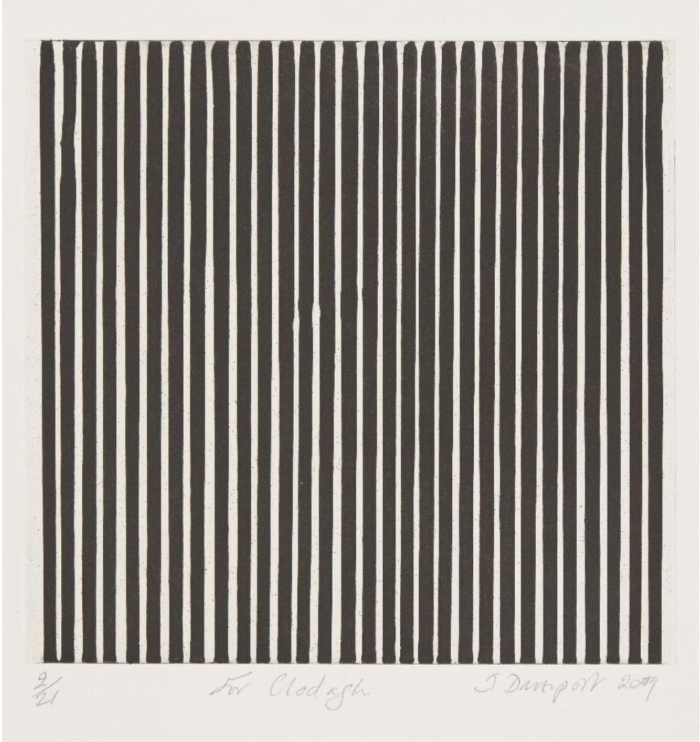 Untitled -- Print, Etching, Black and White Lines, Abstract Art by Ian Davenport