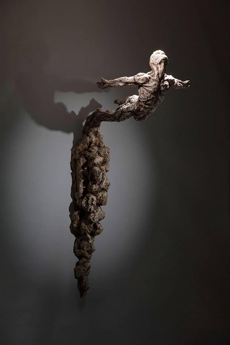 Ian Edwards - Born	within Fire - Original Signed Bronze Sculpure
Dimensions: 87 x 30 x 22 cm 
Edition of 12	

Edwards’ practice expresses the power and determination of human endeavour. He
draws inspiration from natural forces, with his powerful