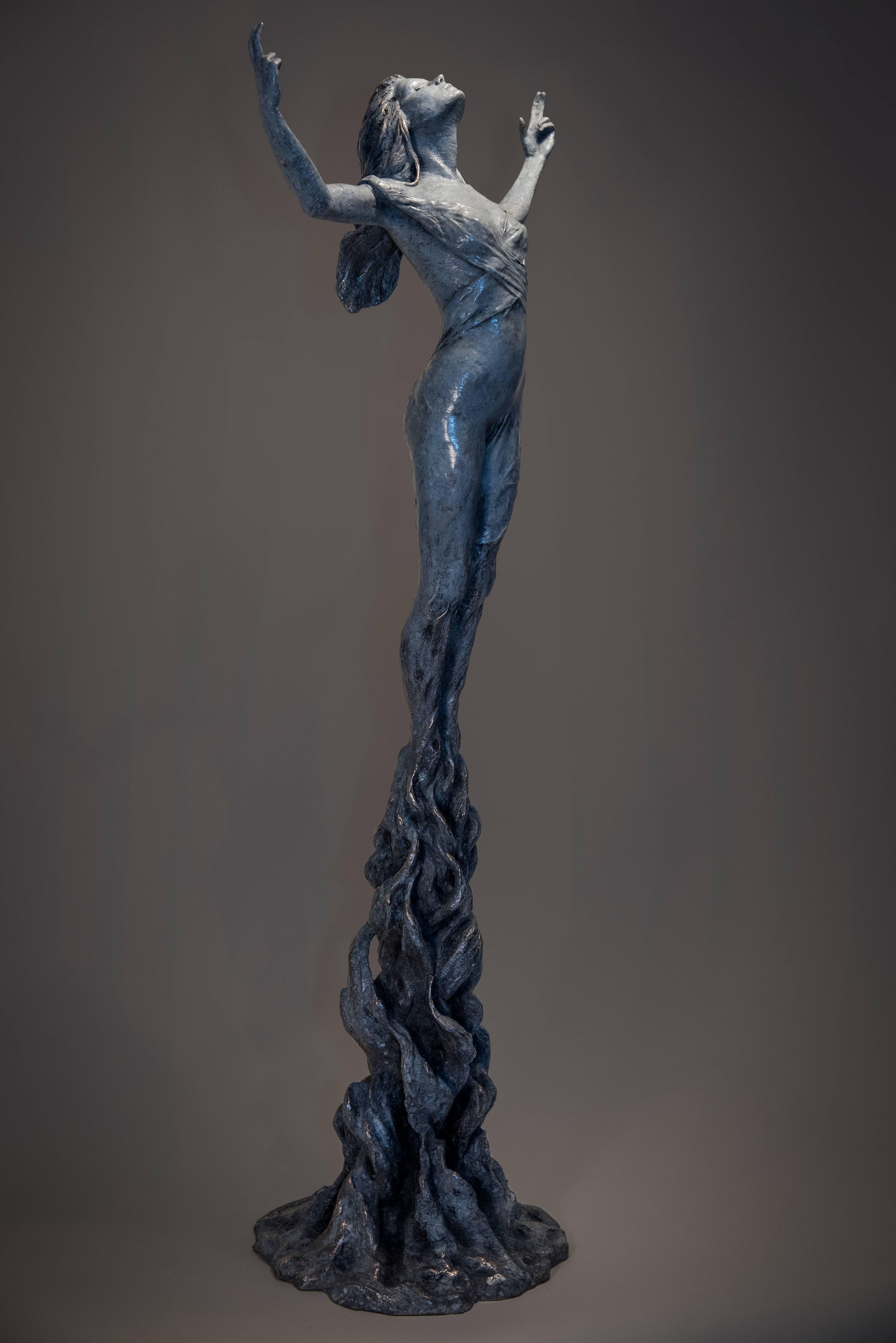 Ian Edwards - Geboren	Inner within Fire - Original signierte Bronze-Skulptur